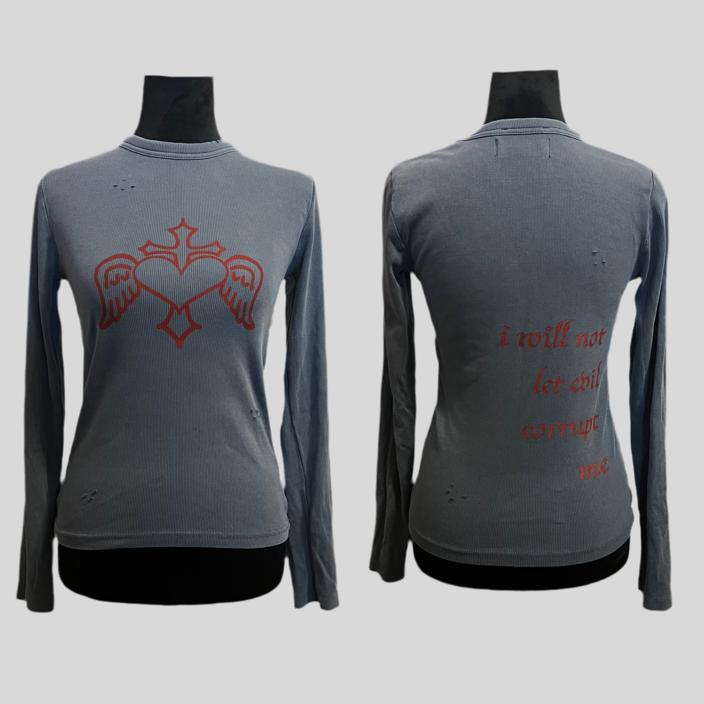 Seditious heart blue long sleeve