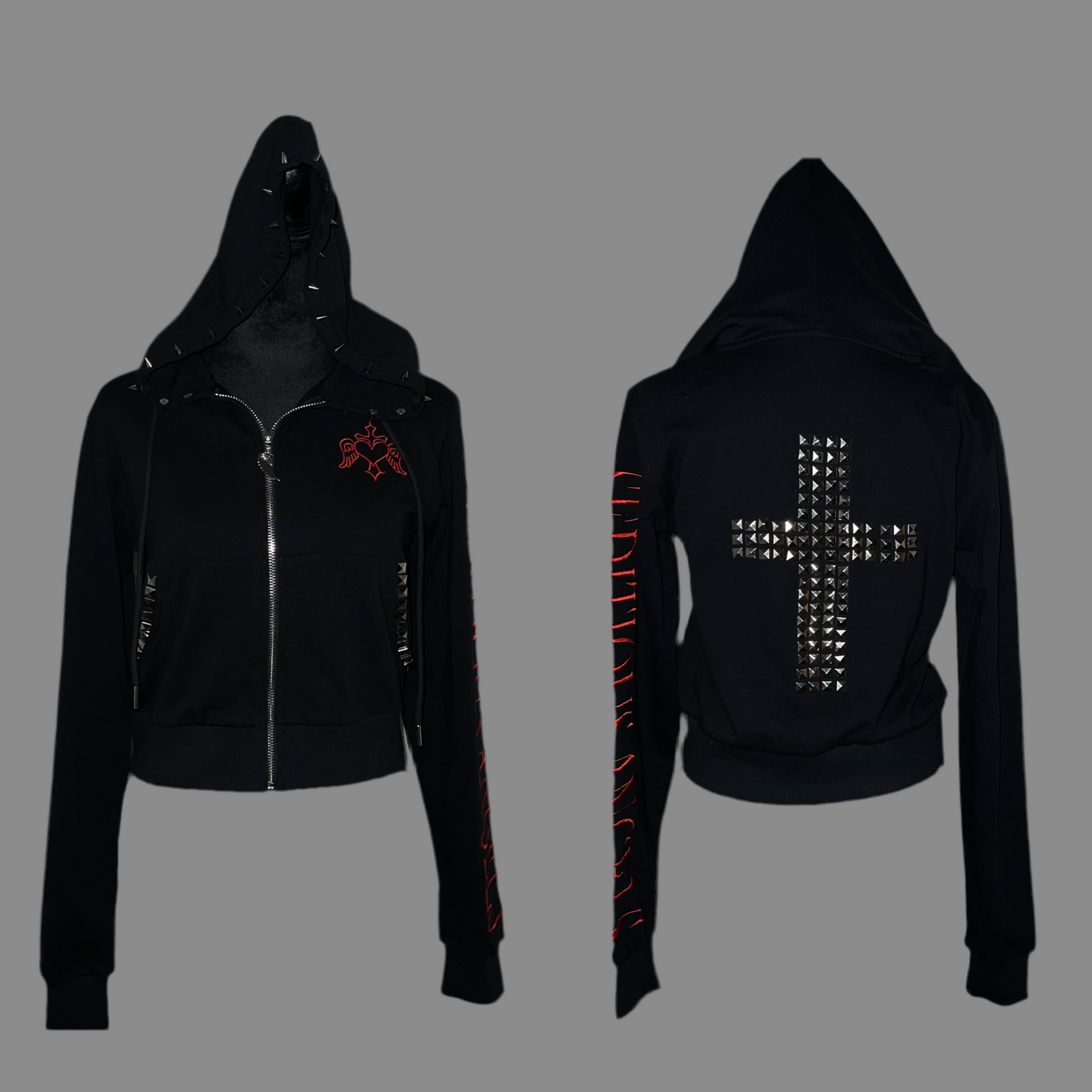 Studded Cropped Zip Up – Seditious Angels