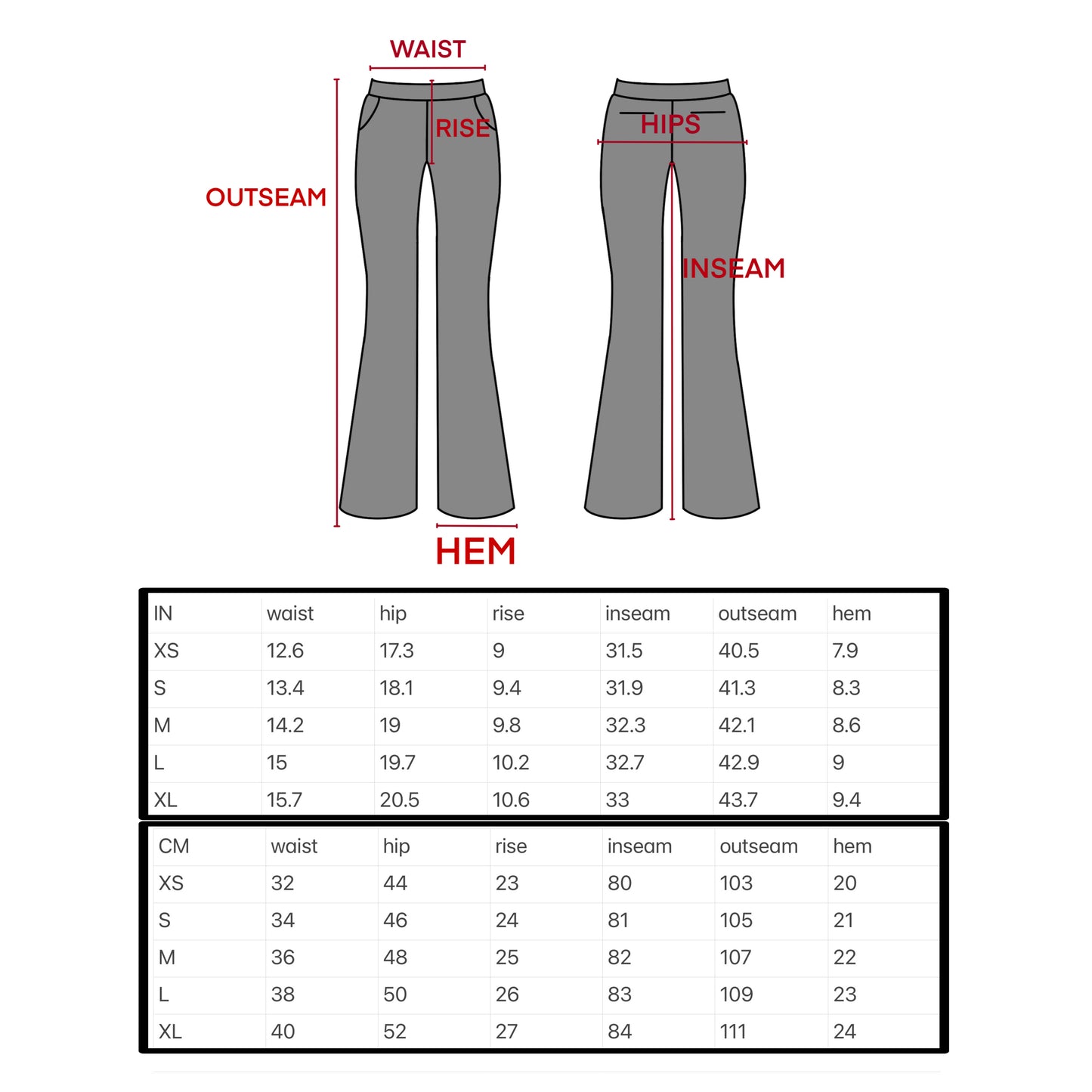 Studded Flared Pants